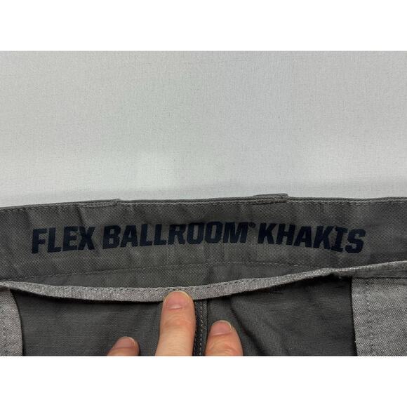 Duluth Trading Co. Men's Flex Ballroom Khakis Gray Chino Pants - 48x34 (48x32.5) - Picture 3 of 4